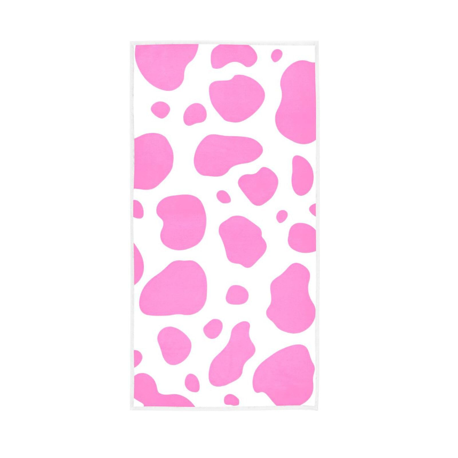 LSRCPD Pink Leopard Towels for Facials, 15 x 30 Inches, Spa Towel Gym Towels