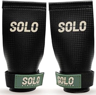 Gymnastics Grips For CrossFit - Gym Hand Grips for CrossFit Pull ups and Gymnastic training - Palm Protection Gymnastic Grips are perfect for CrossFit gifts for Men and Women - Fingerless Medium