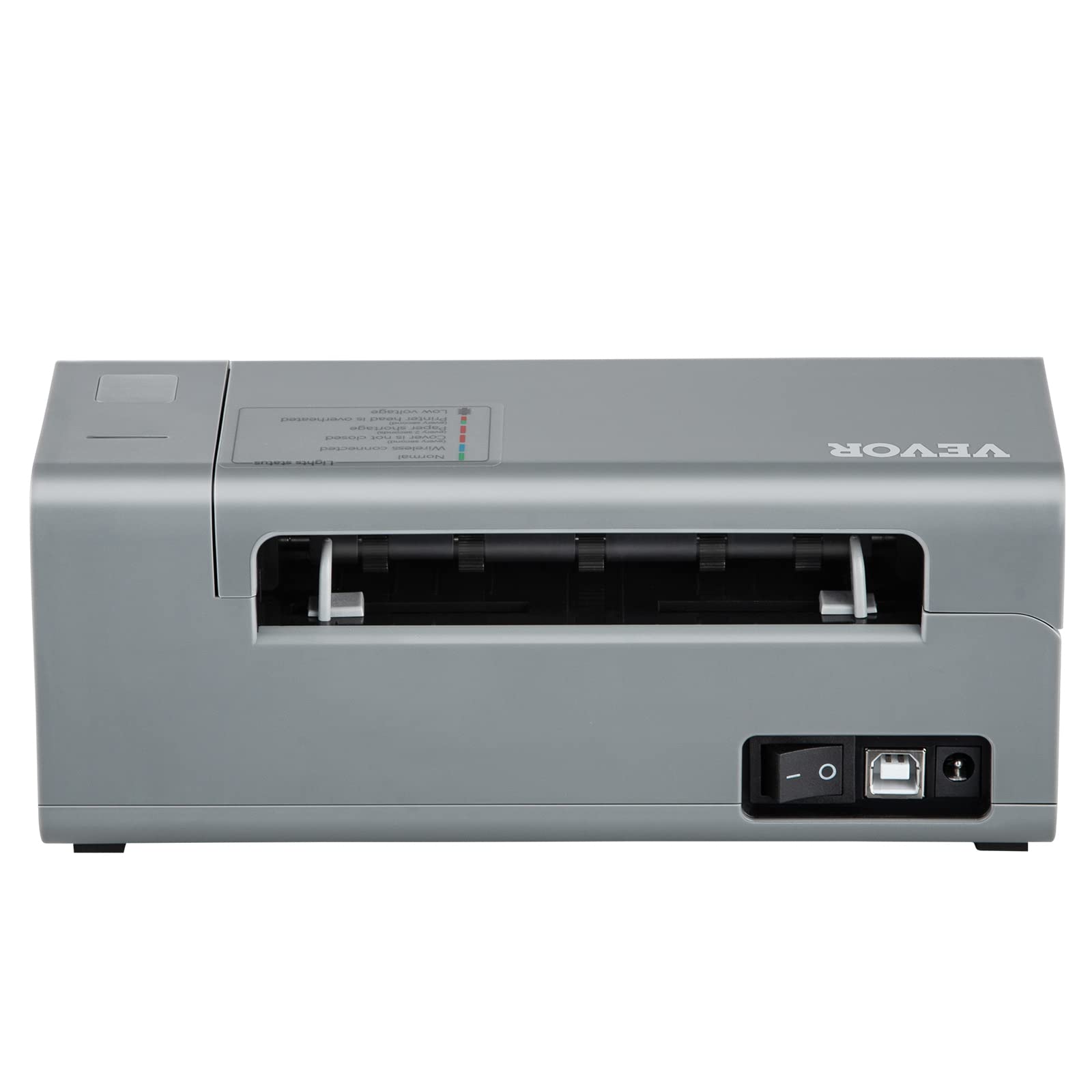 VEVOR Imprimante d'Étiquettes Thermique Direct 4x6 Code à Barres USB Haute Vitesse 150 mm/s 203 dpi pour Colis Expédition Compatible avec Amazon/Ebay/Etsy/UPS Prise en Charge Windows/MacOS/Linux Gris