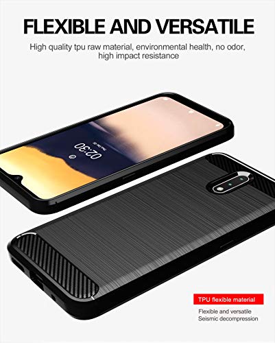 NOKOER Cover per Nokia 2.3, Silicone TPU Slim