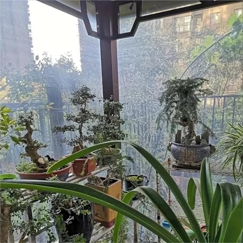 Bâche transparente imperméable de jardin 1x2m en poly avec œillets - 8