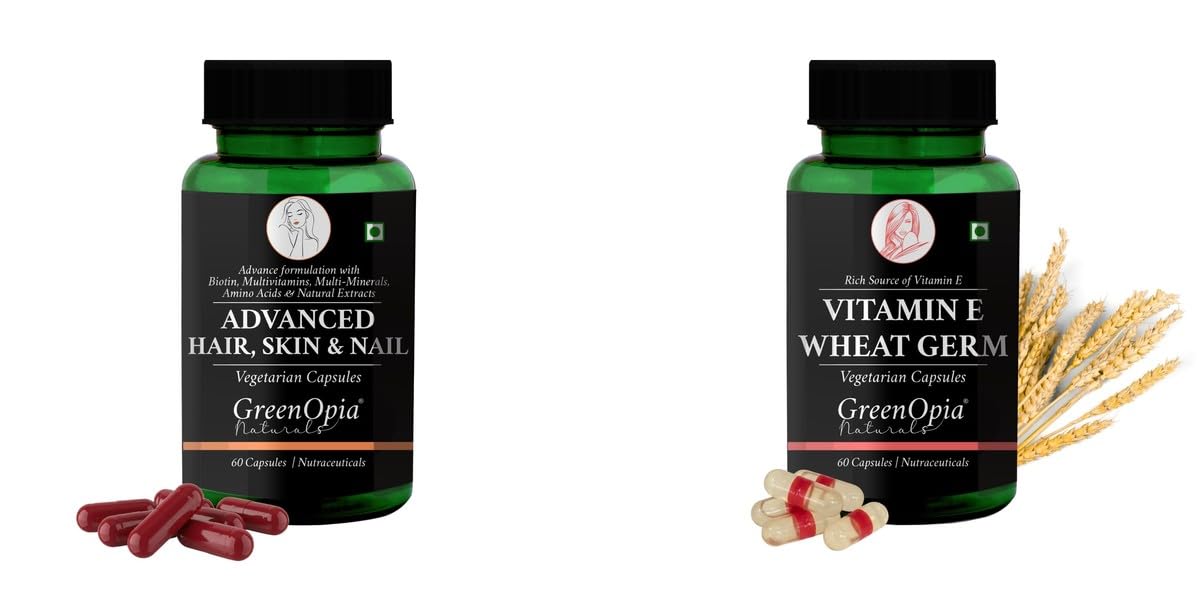 Advanced HSN (Hair, Skin Nails) Vitamin E Wheat Germ Oil Wellness Daily Vitality 60 CAPSULES-image-24