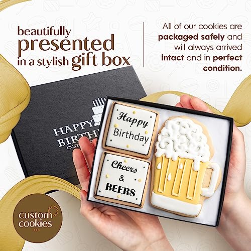 Custom Cookies Happy Birthday Gift Basket Custom Sugar Cookies thumb #5