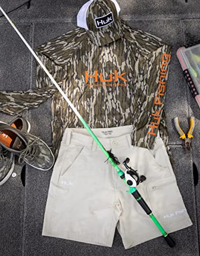 Chemise De Pêche HUK Billfish Pursuit Taille M Rose - UPF Manches Longues