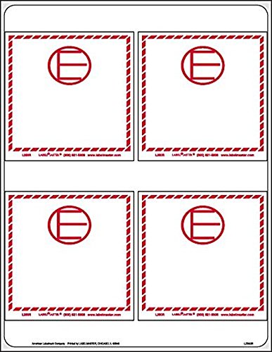 Labelmaster LZ350R Dangerous Goods in Excepted Quantities Label (Pack of 100)