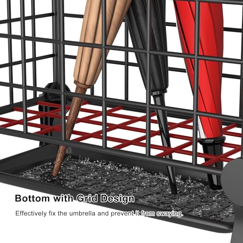 image for AWTATOS Umbrella Holder Entryway, Umbrella Stand Freestanding, Metal S