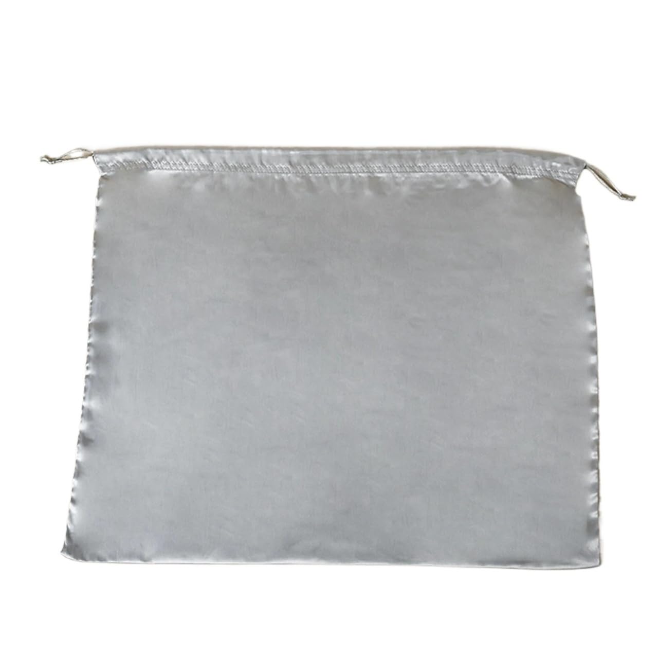 Handbag Dust Bag 3pc Storage Bag Dust Bundle Drawstring Protection Silk Satin Cloth(Silver 60x50cm)