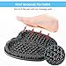 BESKAR Larger Shower Foot Scrubber Mat with Non-Slip Suction Cups- Cleans, Smooths, Exfoliates & Massages your Feet Without Bending, Improve Foot Circulation & Soothes Tired Feet- Black