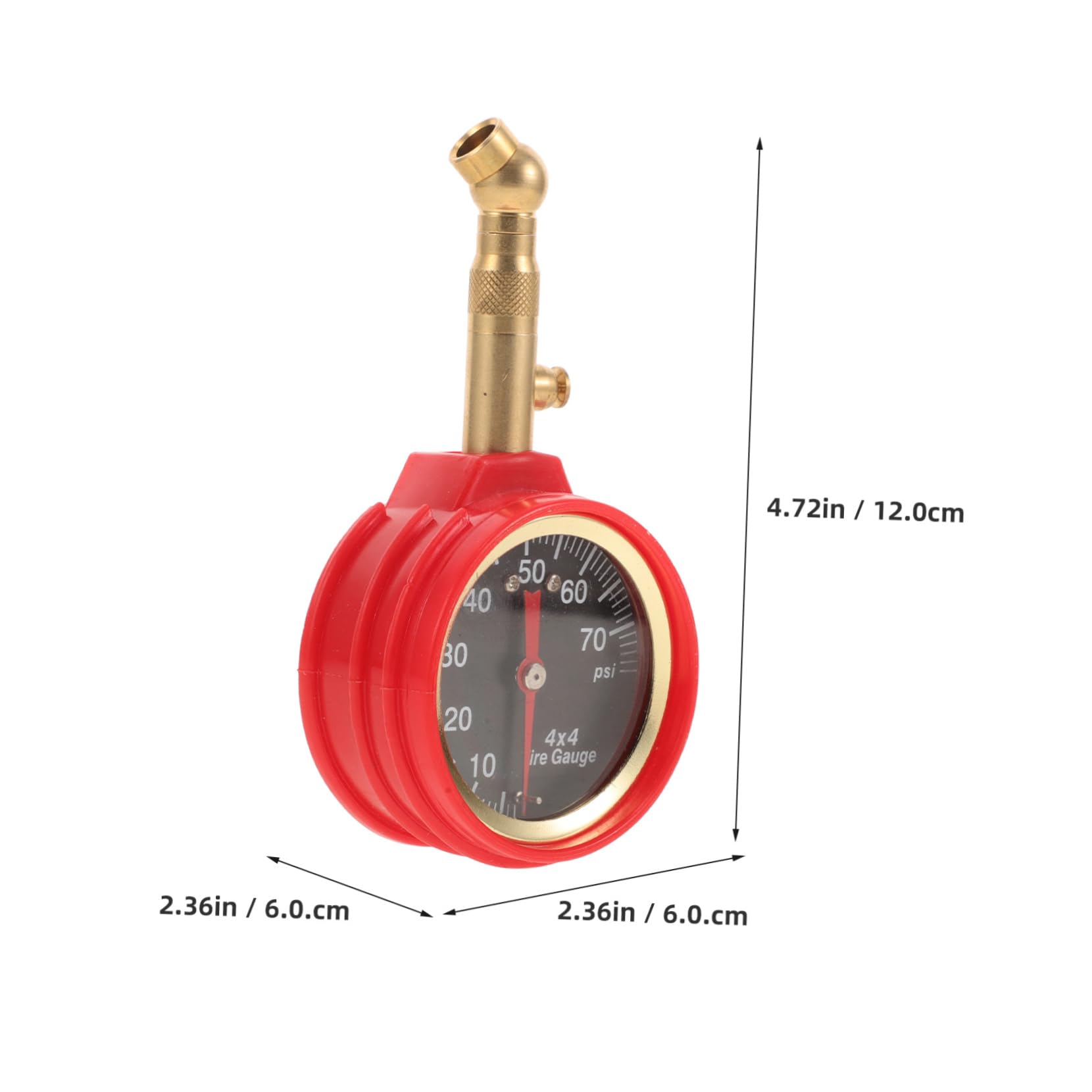 HOLIDYOYO Automotive Tire Pressure Gauge Manual Tire Gauge for Accurate Tire Pressure Monitoring Compact Lightweight Design with Deflation Feature Essential Tool for Car