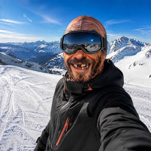 Funny Old Man Ski Mask Balaclava, Realistic Full Face Cover for Men Women - image 6