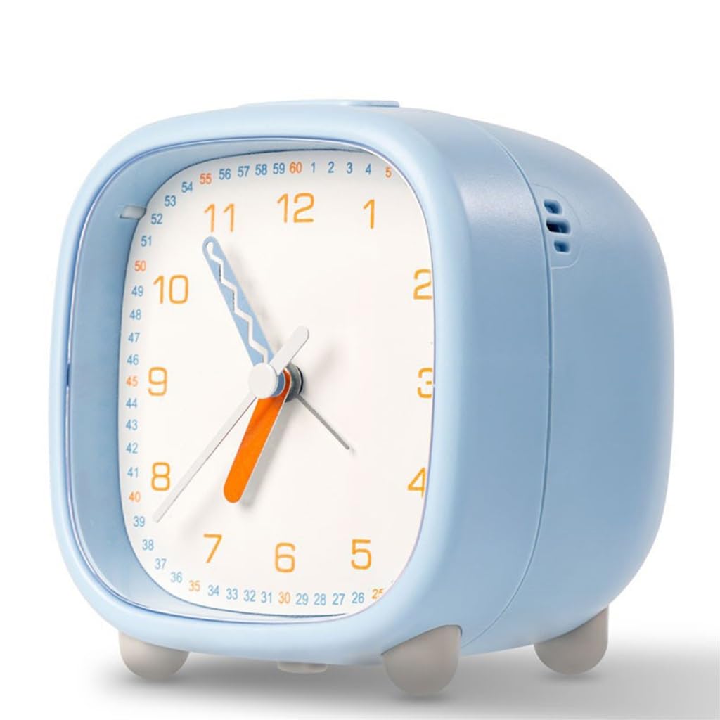 KLPODAU Bedroom Wake Up Artifact Silent Night Light Alarm Clock