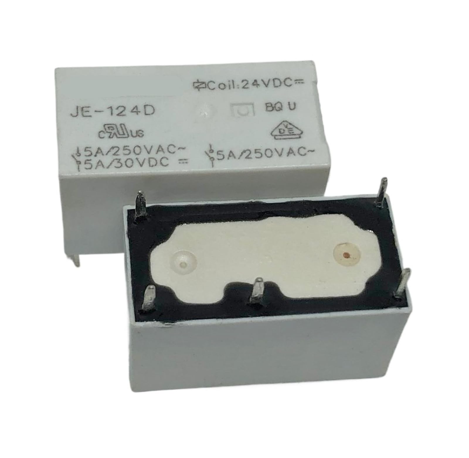 Relé JE-124D 1114-1C-24V componente electrónico de 5 pines PCB 3