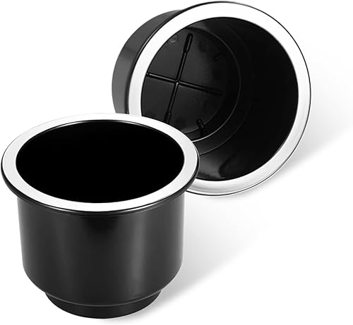 Paquete de 2 portavasos para automóvil, soporte de plástico para bebidas, 4.3 x 3.6 pulgadas, reemplazo de portavasos de vaso, decoración de base de