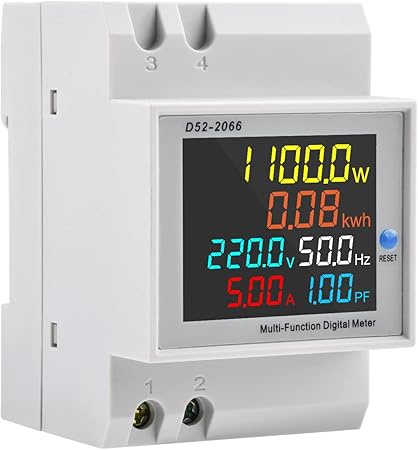 DEWIN WiFi Stromzähler Hutschiene - 6 In 1 Smart Energy Monitor Mit App, 100A