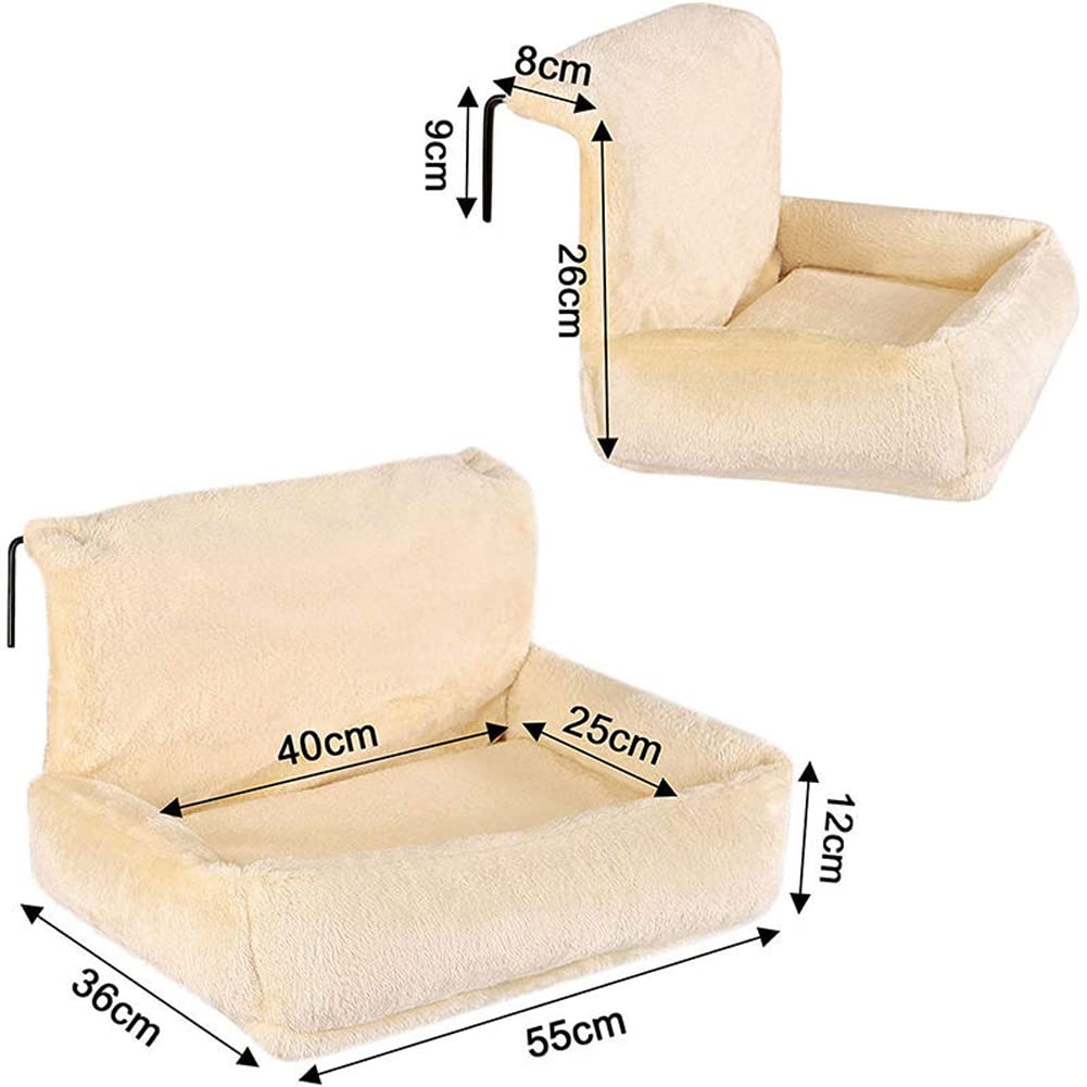 Letto per radiatore per gatti con rivestimento in pile lavabile, amaca per gatti da appendere fino a 8 kg, in pelliccia sintetica super morbida, struttura in metallo resistente