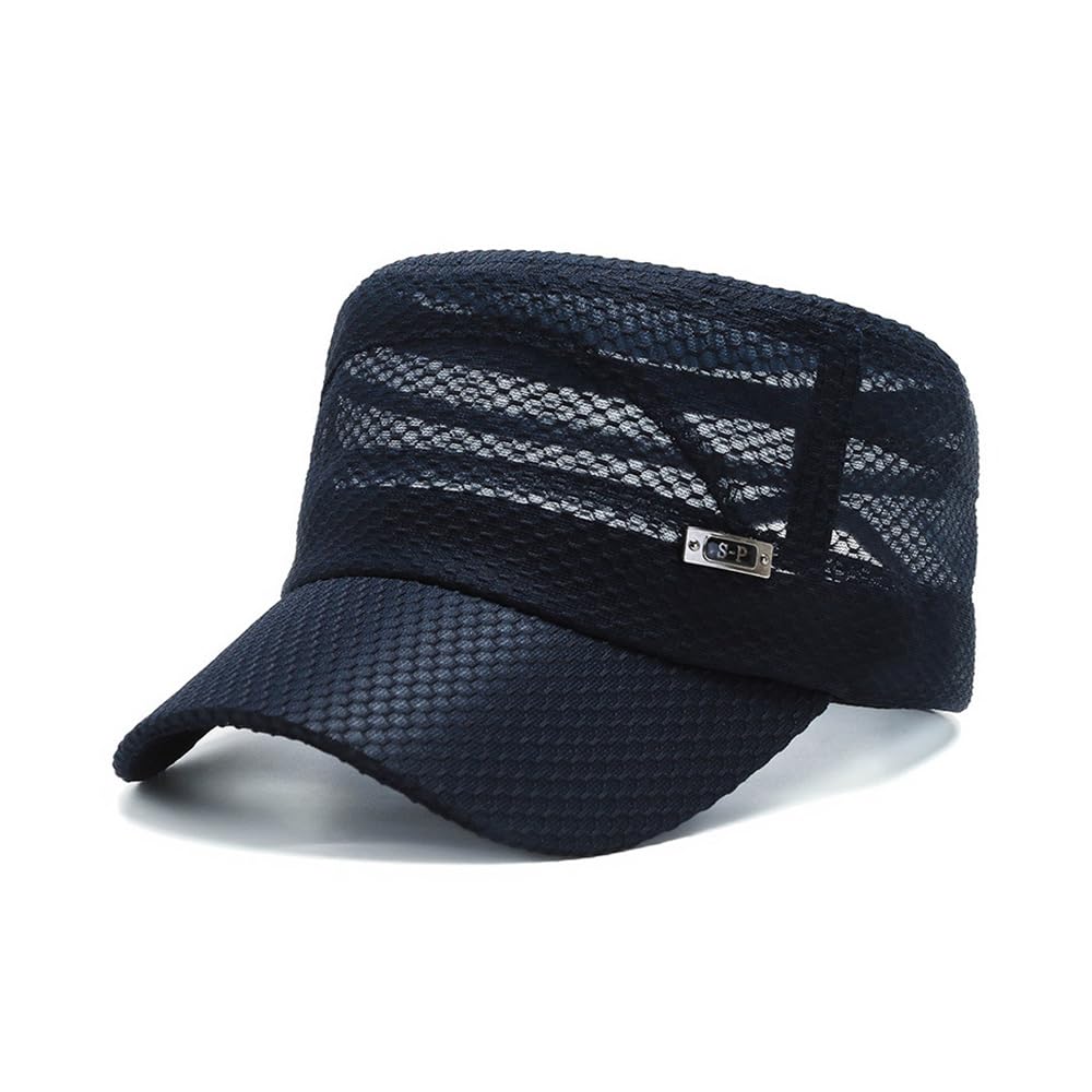 WITHMOONS Summer Breathable Cadet Hat Basic Mesh Military Army Cap YZ40117