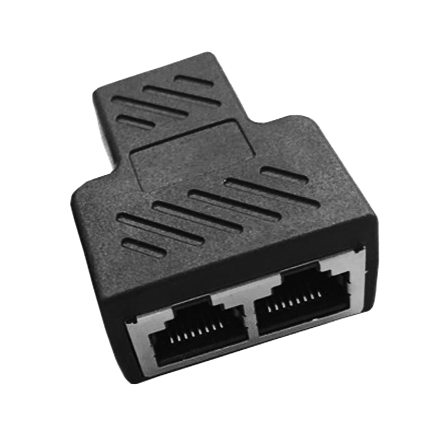 H-its Kabel : 1 to 2 Ways RJ45 LAN Ethernet Network Cable Female Splitter Connector Adapter for Laptop Docking Stations Networking Extension