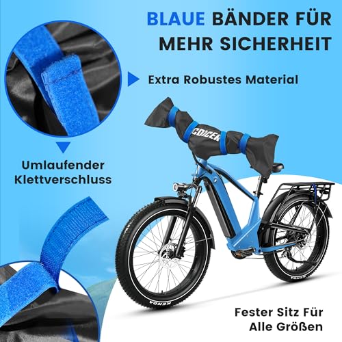 COICER 2pcs Lenkerschutzhülle E-bike Transportschutz Set Fahrradabdeckung – Ansicht 6