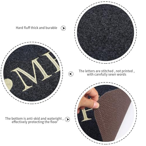 LuLuxinxin 2 STK Fußmatte Willkommen, Schmutzfangmatte, Fußabtreter, Sauberlaufmatte, Türmatte für Eingangsbereich Haustür Innen Außen, Waschbar und rutschfest - 40x60 cm
