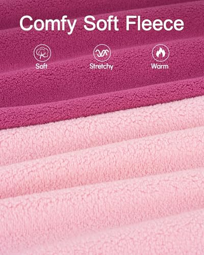 XPUDAC 4 Pieces Fleece Dog Sweaters Vest Winter Warm Dog Clothes for Small Medium Large Dogs Girl Soft Pullover Doggie Sweatshirt Puppy Cold Weather Jacket, 510-vest-M - Image 4