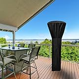 LXNQG Fundas para Calentadores de Patio Impermeables, Cubierta para Calentador Resistentes a Los Rayos UV, Fundas para Calefactores de Patio Redondas Tela Oxford 420D