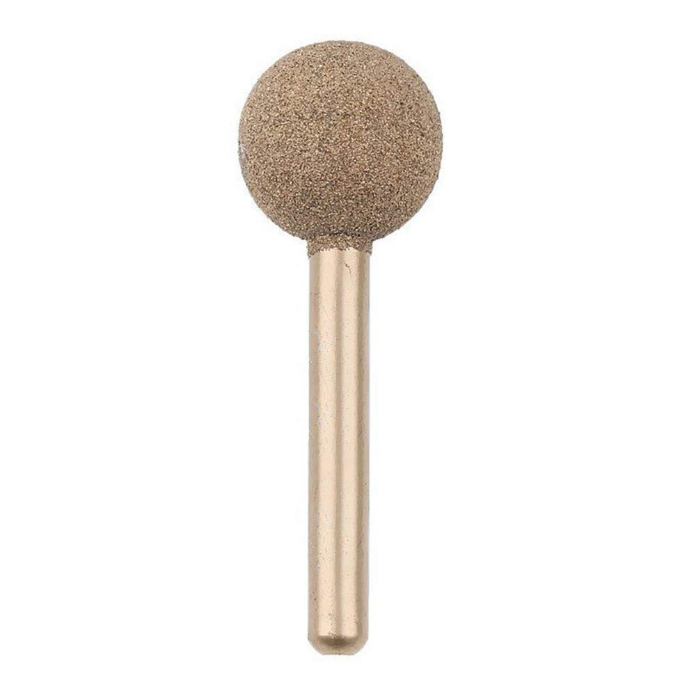Diamond Coated Ball Rotary Burrs Set Original Sphere Rotary Burr for Jewelry Glass Stone Ceramic Gemstones Lapidary Grinding Rotary Tool Fine Sand 20mm