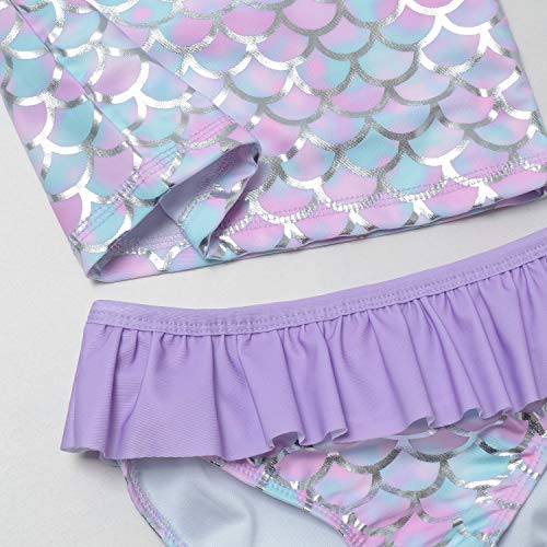 Image of QPANCY Girls Rash Guard Swimwear Swimsuit Bathing Suits UPF 50+ Sun Protection