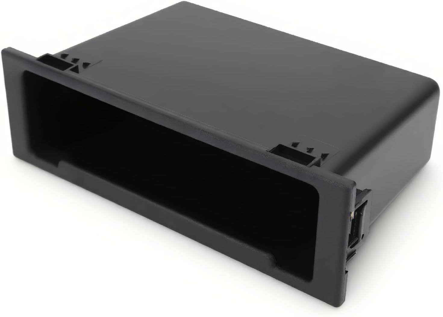 Car Stereo Radio Storage Box Cajon 1 din Single Din Storage Box 1Din Dash Radio Storage Box Replacement Dash Storage Pocket Box Black for Collecting and Organizing Items 18x15x6cm Auto & Motorrad