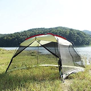 YDYL Screen House 13'x9' Canopy Shelter, Easy Installation for Outdoor Kitchen Green Color