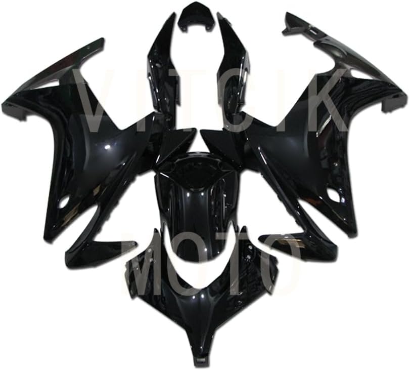 (Fairing Kits Fit for CBR500R 2012 2013 2014 2015 CBR500 R 12 13 14 15) Plastic ABS Injection Mold Complete Motorcycle Body Aftermarket Bodywork Frame (Black) A001
