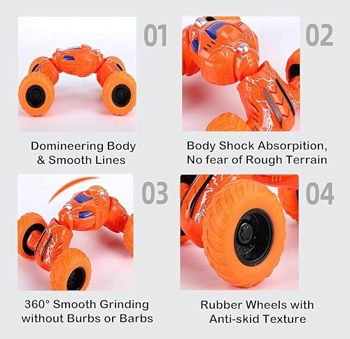 Image of DTX Telescopic Car Pack of 2.Pull Back Monster Telescopic Non Electric Car with Press-Pull-Leave Feature Run On Any Surface Without Battery Friction Powered Toy - Color As Per Stock
