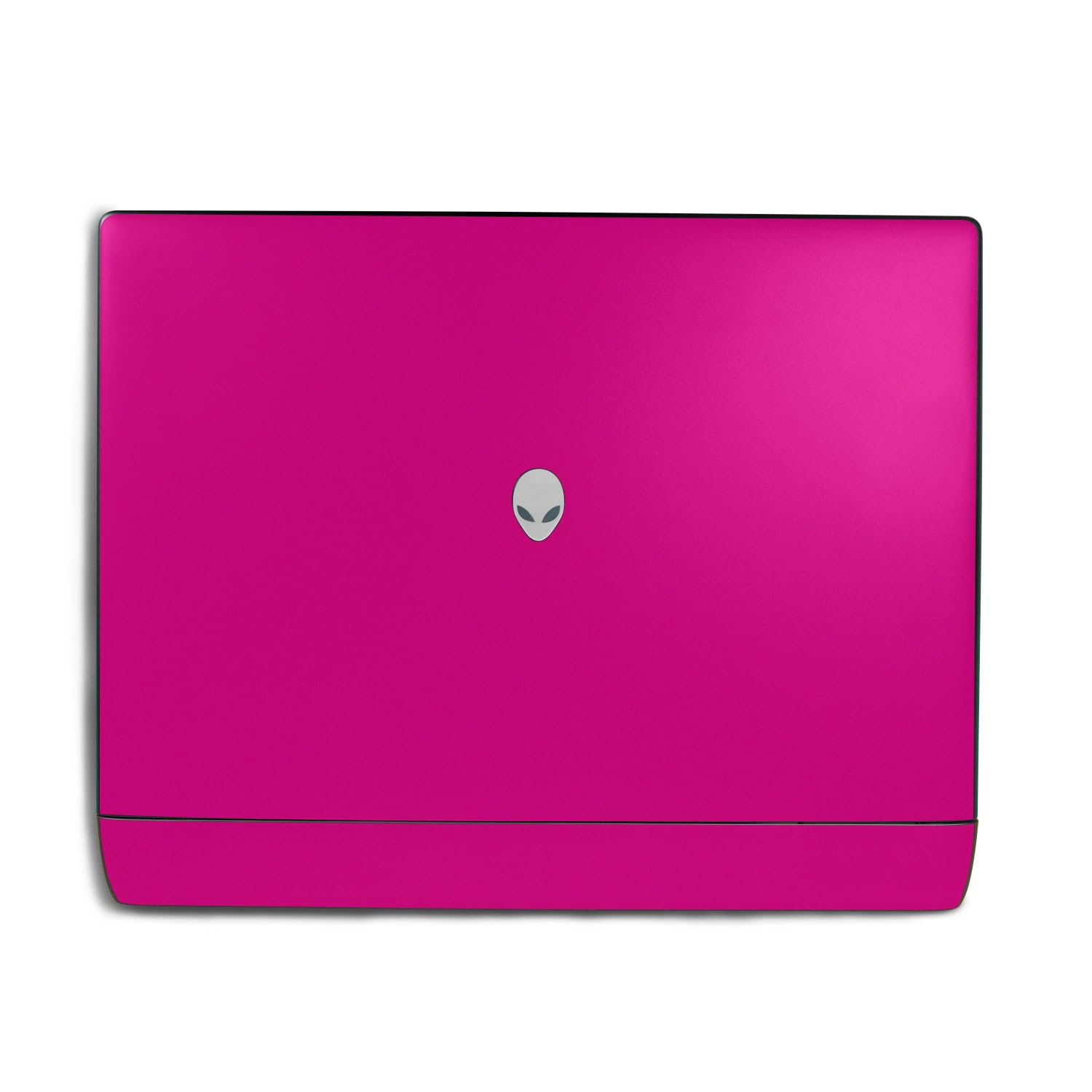Laptop Skin Compatible with Alienware 18 Area-51 (2025) Top Cover Only - Solid Hot Pink - Premium 3M Vinyl Protective Wrap Decal Cover - Easy to Apply | Crafted in The USA by MightySkins