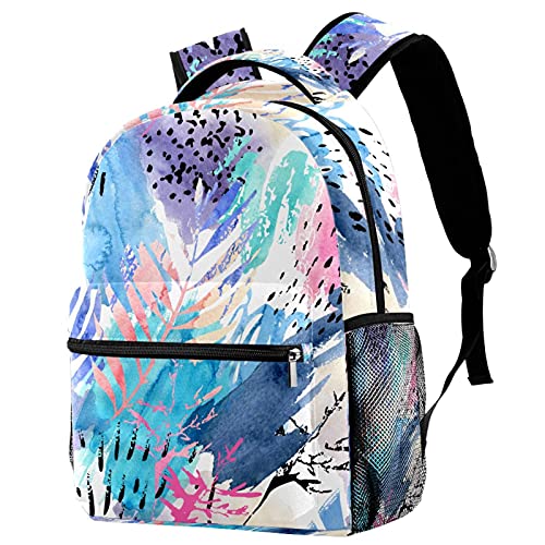 Sacs à dos de voyage filles garçons avec porte-bouteille design tropical
