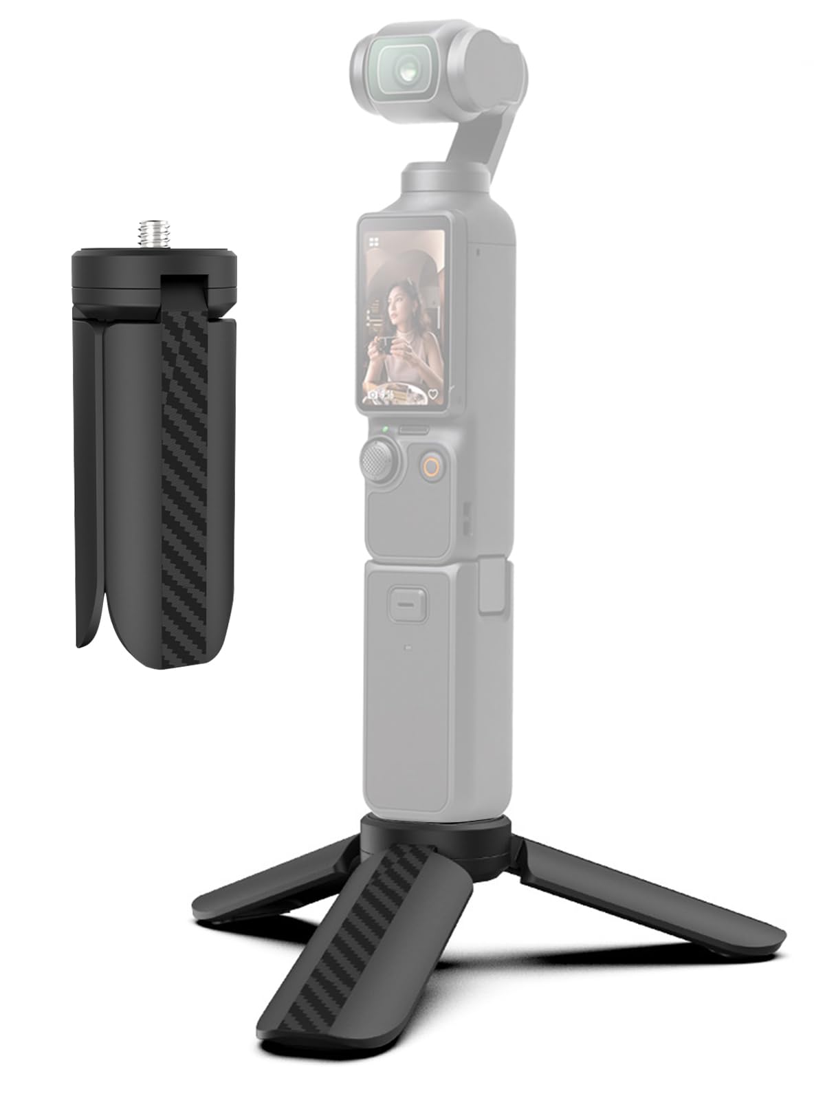 Tripod for DJI Osmo Pocket 4 / Pocket 3, Tabletop Tripod Stand Base, Stable Non-Slip Camera Stand, Portable Pocket Camera Accessories