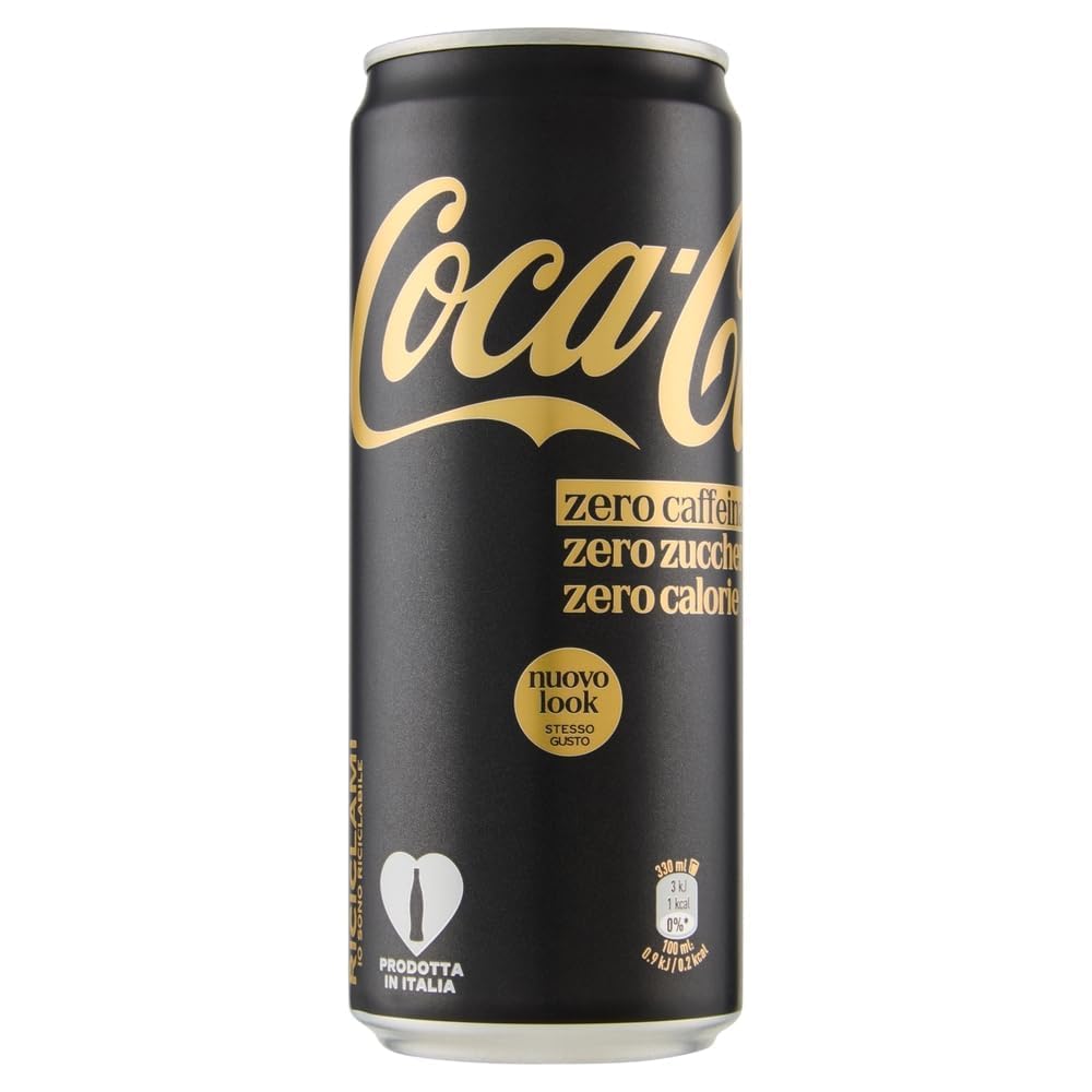Italian Gourmet Bundle Cola Zero Koffein 72x330ml + Italian Gourmet Polpa – 72 Dosen Erfrischungsgetränk ohne Zucker, koffeinfrei, kalorienarm, 23,76L Vorratspack, Softdrink Dosen für Party, Büro