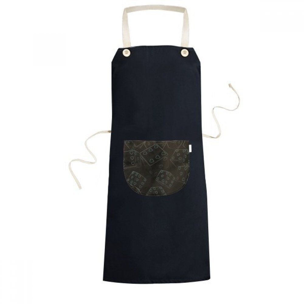 Tablier cuisine femme homme noir 70x67cm avec poche bavette cuisson