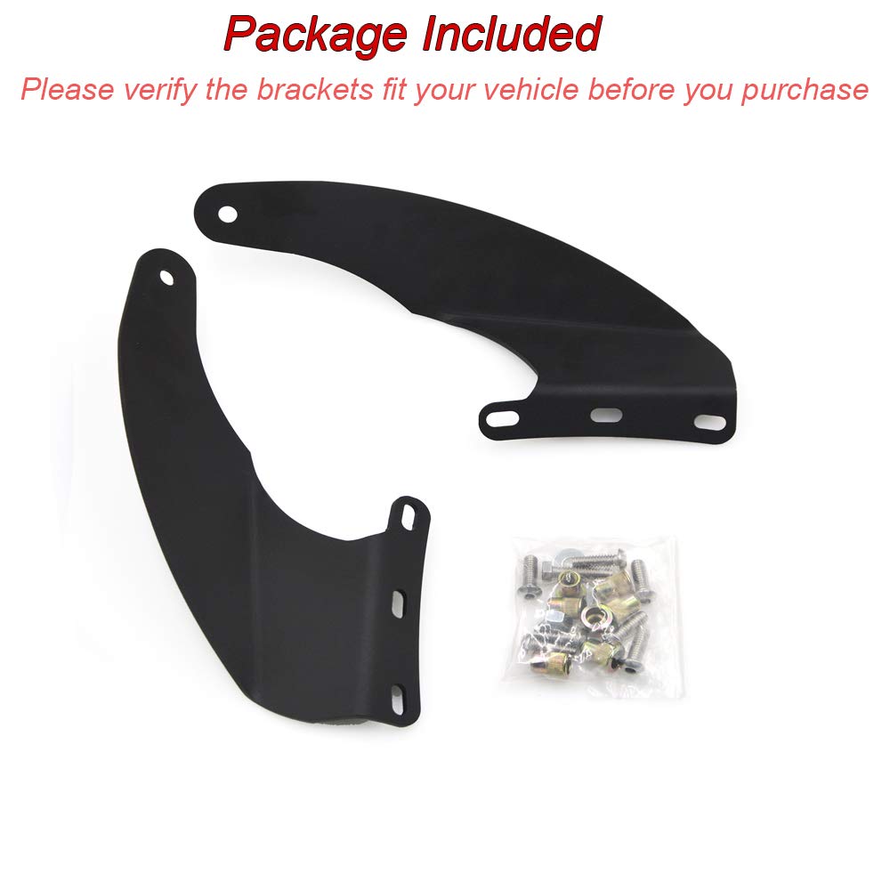 52 Inch Curved Light Bar Upper Roof Windshield Mounting Brackets Compatible with Dodge Ram1500 2002~2008 &Ram 2500 3500 2003~2009