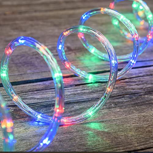 Magie di Natale Tubo luminoso a led Ø 10 mm decorazione natalizia luce con giochi da esterno (Luce Multicolor, 144 Led - 6 mt)