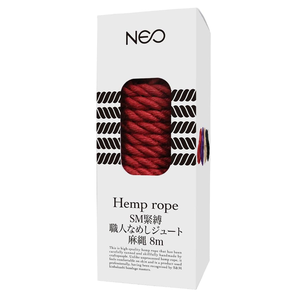 Amazon | NEO SM緊縛 職人なめしジュート麻縄 赤 8m(MIU0423) | NEO