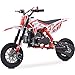 MotoTec Villain 52cc 2-Stroke Kids Gas Dirt Bike Red