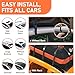 Asinking Car Roof Bag Rooftop top Cargo Carrier Bag 15 Cubic feet Waterproof for All Cars with/Without Rack, Includes Anti-Slip Mat, 10 Reinforced Straps, 6 Door Hooks, Luggage Lock
