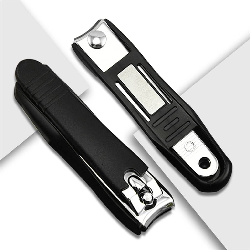 Nagelknipser aus Edelstahl für Zehennägel, mit Spritzschutz, scharfer Trimmer, Pediküre, professionelle Nagelfeile