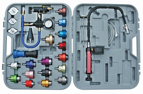Kit com 27 peças ATD 3301 para teste de pressão e abastecimento a vácuo do sistema de arrefecimento