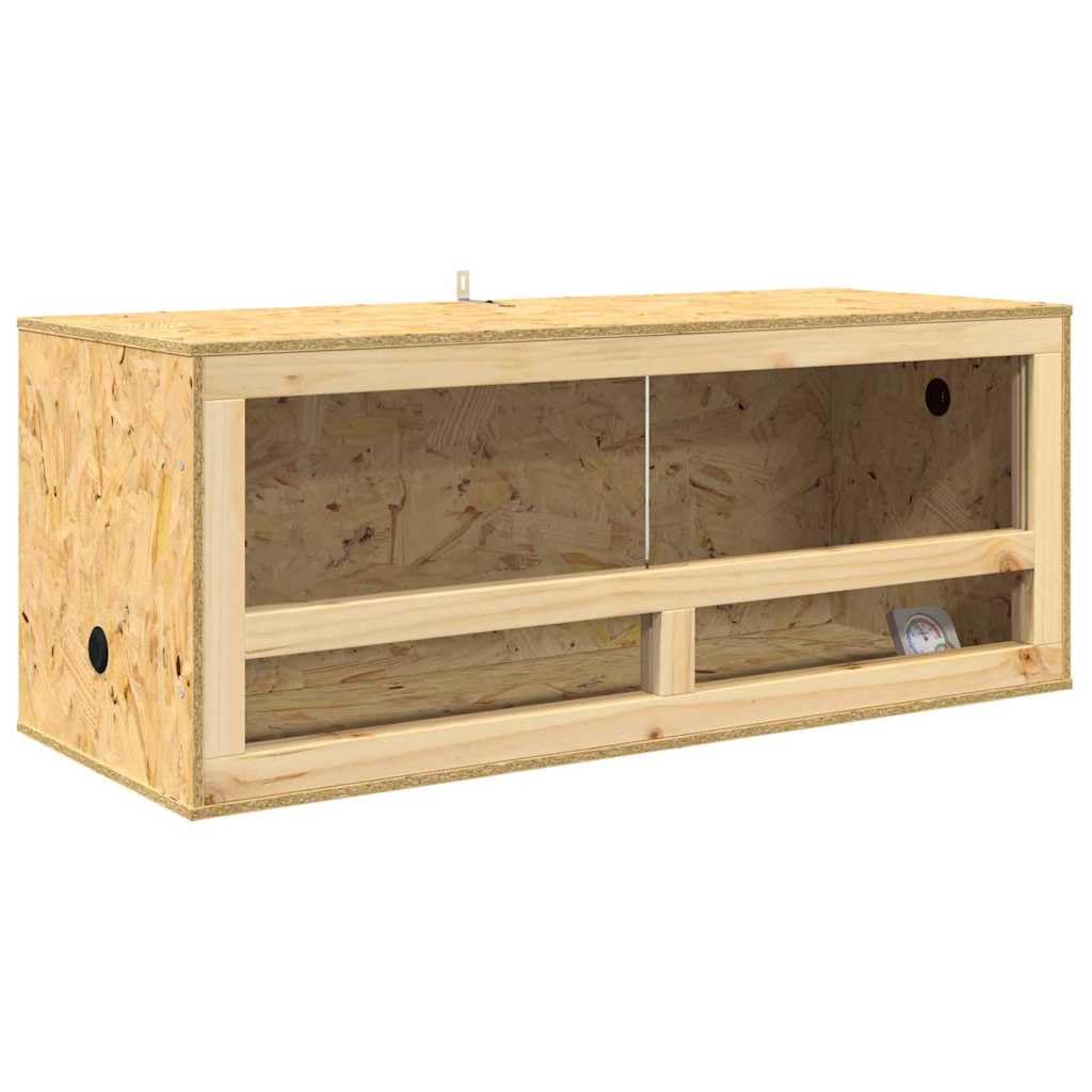 Terrarium Braun 100x40x90 cm OSB Indoor | Terrarien, Reptil Fütterungsbox für Reptilien, Schlangen, Schildkröten, Amphibien