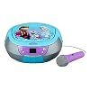 ekids FR-430 Disney Frozen CD-speler met microfoon voor kinderen draagbaar Anna en Elsa blauw