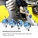 FIRSTINFO F3941 Patented Butt Welding Clamps 4 pcs- Adjustable, Equipped with Level Alignment Function for Edge to Edge Welding of Sheets with Different Thicknesses