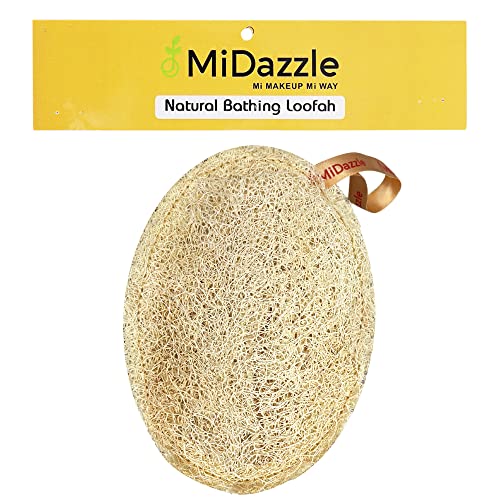 Image of Midazzle 100% Natural Body Scrubber Loofah for Bathing (Oval) (Pack of 5)