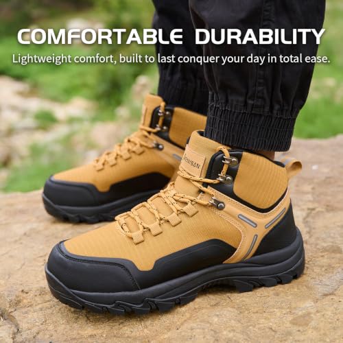 Image of Waterproof Hiking Boots for Men Non-Slip Lightweight