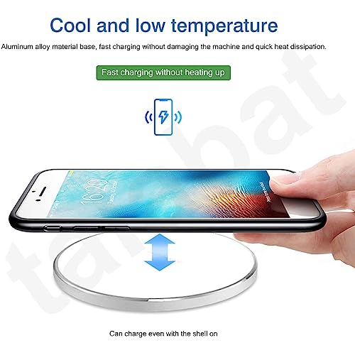 Image of 15W Fast Wireless Charger, Pack of 2 Max Qi-Certified Wireless Charging Pad Compatible with iPhone X /Xs /Xr /11 /11Pro /12 /12Pro /13 /13Pro /14 /14Pro /14Pro