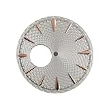 ATOMUSERLY Orologio con quadrante da 1 pezzo, cocktail 35 mm, adatto for accessori di movimento NH38 Nh35 uomo(Brown)